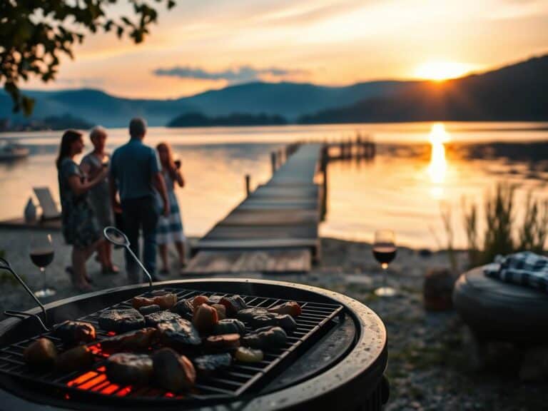 Mehr über den Artikel erfahren Grillen bei Sonnenuntergang -Tipps für stimmungsvolle Abende am See