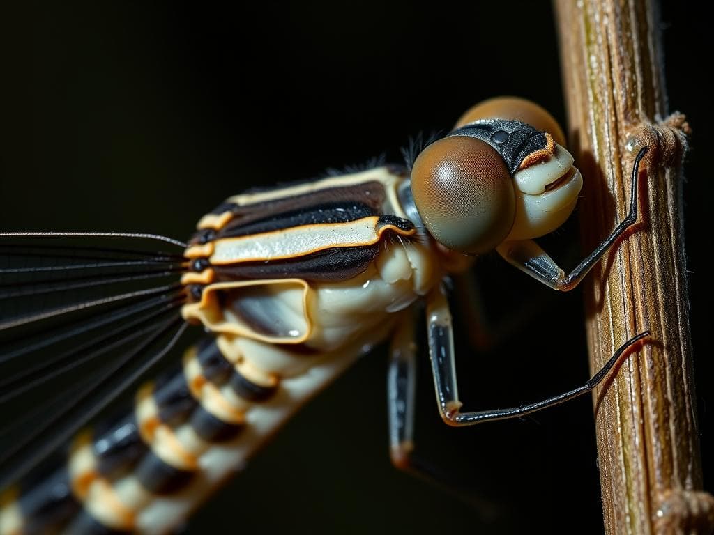 Libellenlarven Fangmaske