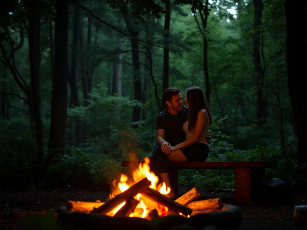 Paarzeit am Feuer