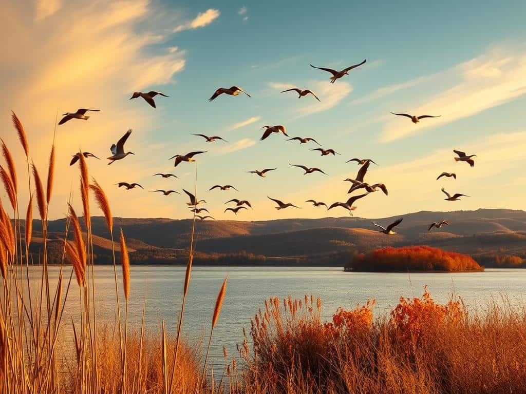 Vogelzug im Herbst
