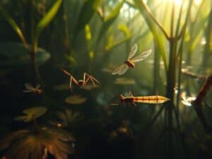 Mehr über den Artikel erfahren Versteckte Jäger – Welchen Einfluss haben Wasserspinnen und Libellenlarven auf den See?