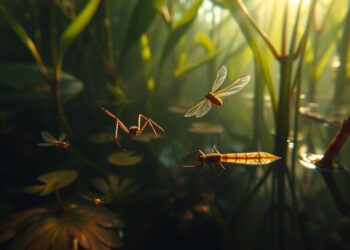 Welchen Einfluss haben Wasserspinnen und Libellenlarven auf den See?