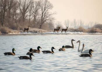 Wie sich Tiere im Winter am See anpassen