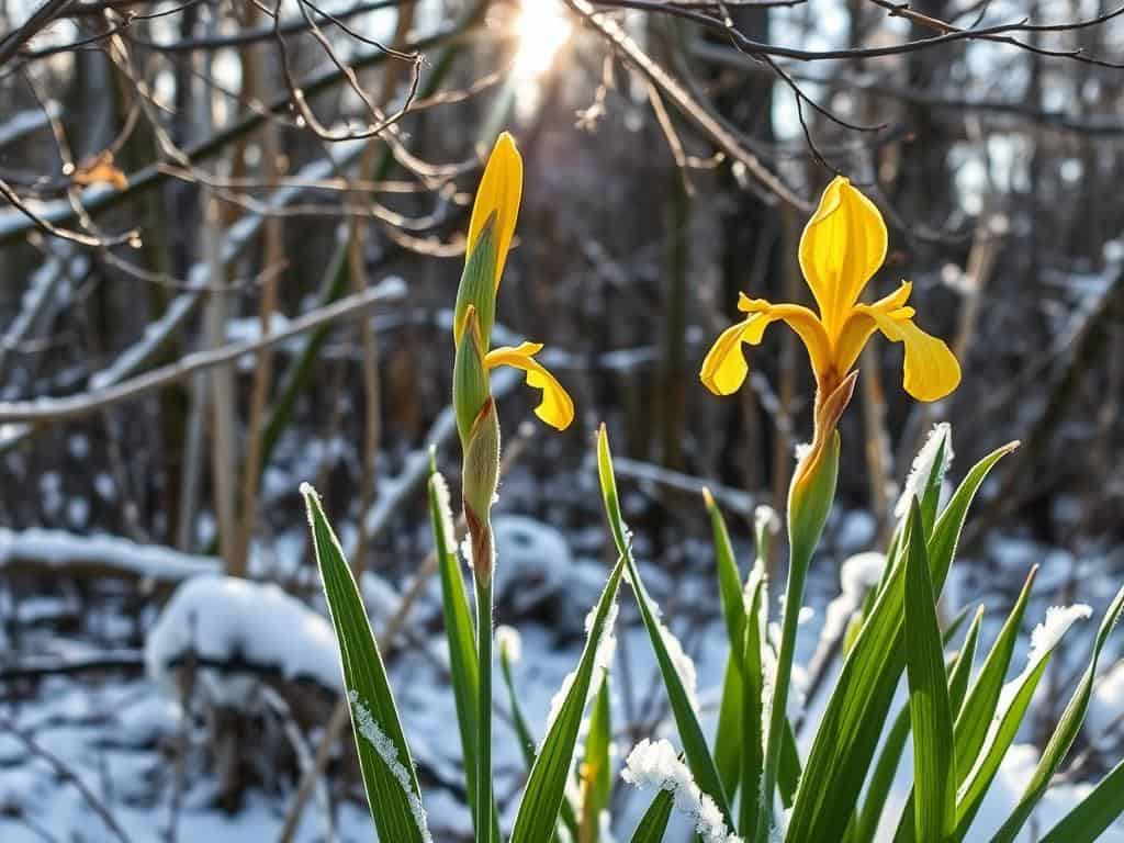 Winterhärte der Iris pseudacorus