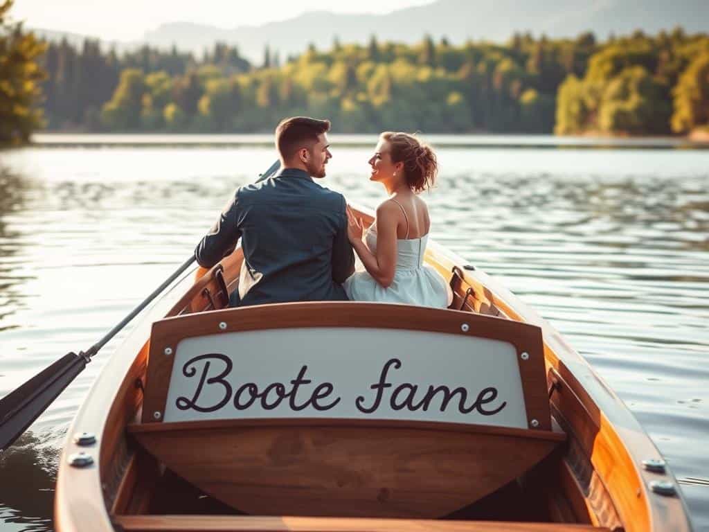 romantische Bootsnamen Paare