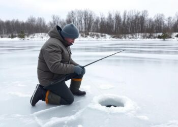 Ausrüstung zum Eisangeln