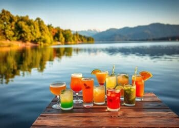 Kalte Cocktails und Mocktails