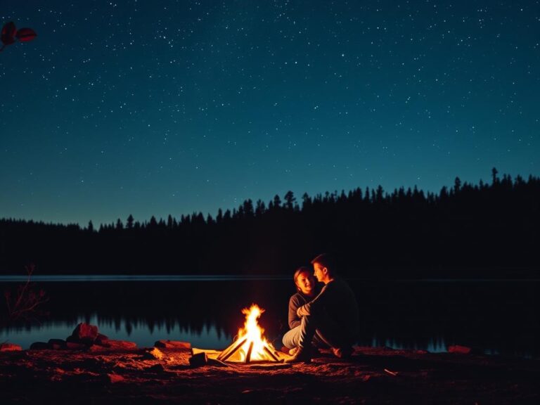 Mehr über den Artikel erfahren Lagerfeuergeschichten und Liebesgedichte – Romantische Worte für besondere Stunden am See