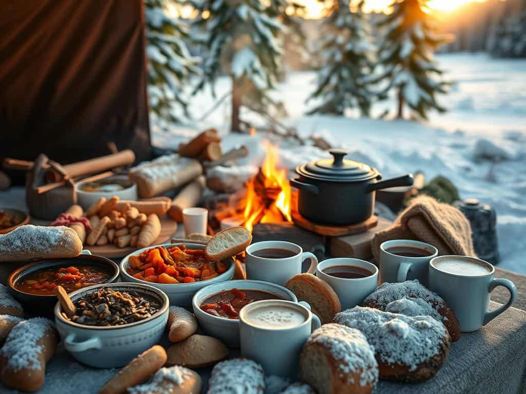 Lebensmittel Wintercamping