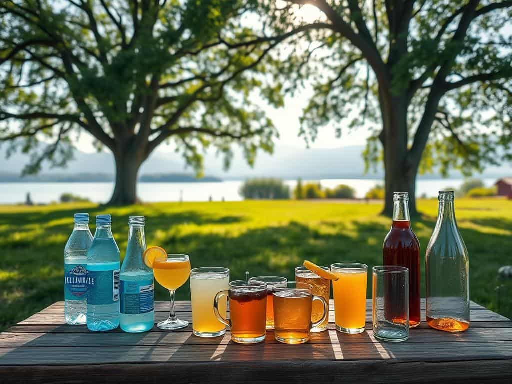 Picknick Getränkeauswahl