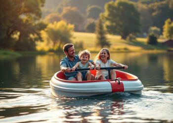 Tretbootfahren mit Kindern