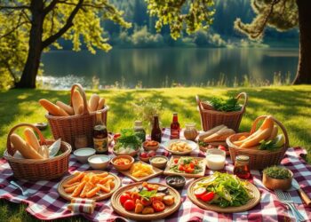 Vegetarische und vegane Picknickideen für den Seeausflug