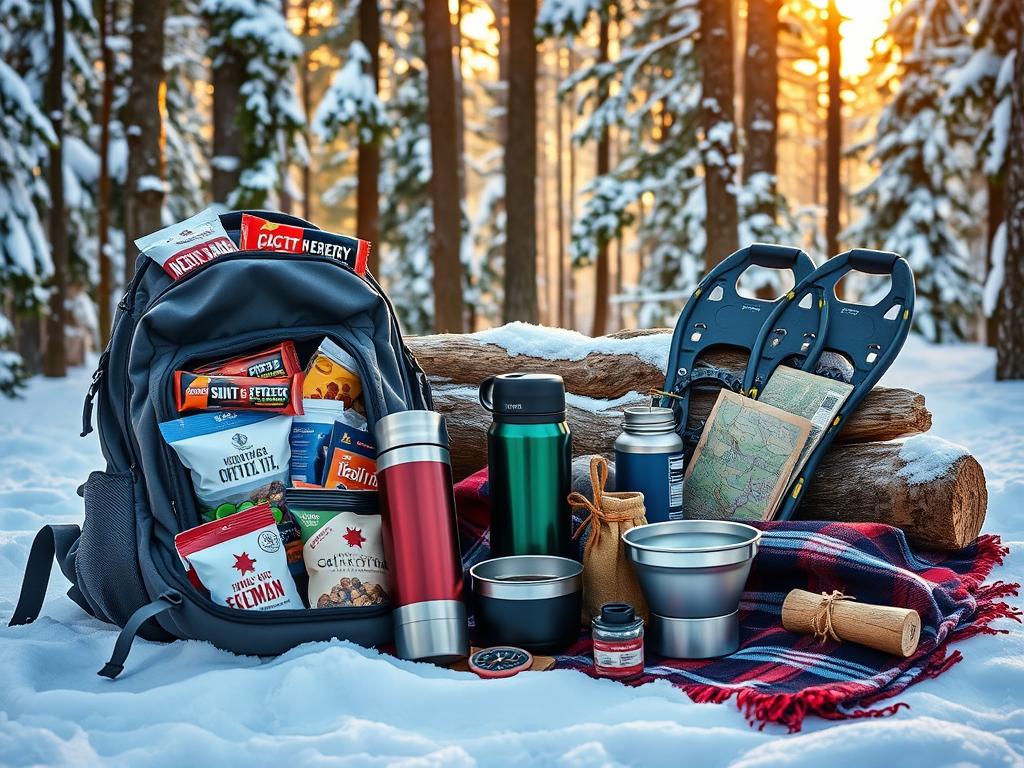 Verpflegung für Schneeschuhwanderungen