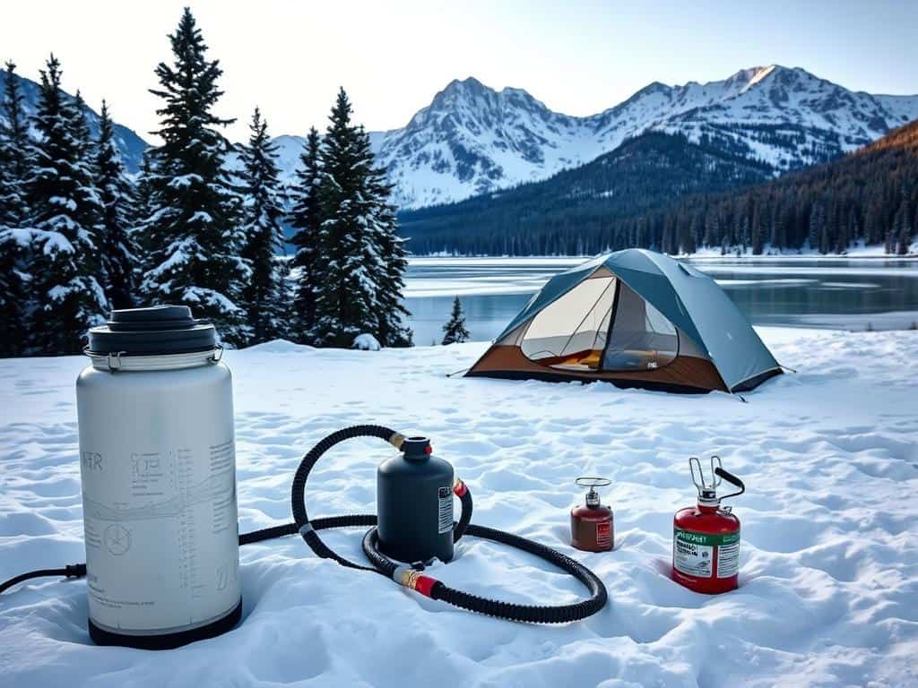 Wasserversorgung Wintercamping