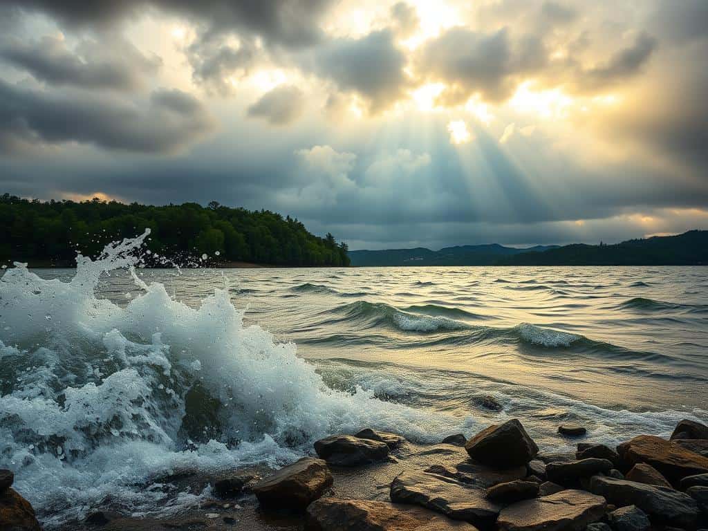 Wetterumschwung am See