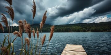 Wie sich plötzliche Wetterumschwünge am See bemerkbar machen