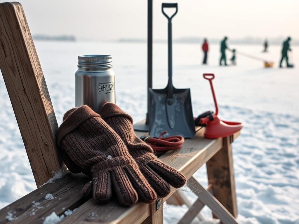 Zusätzliche Ausrüstung Eisstockschießen