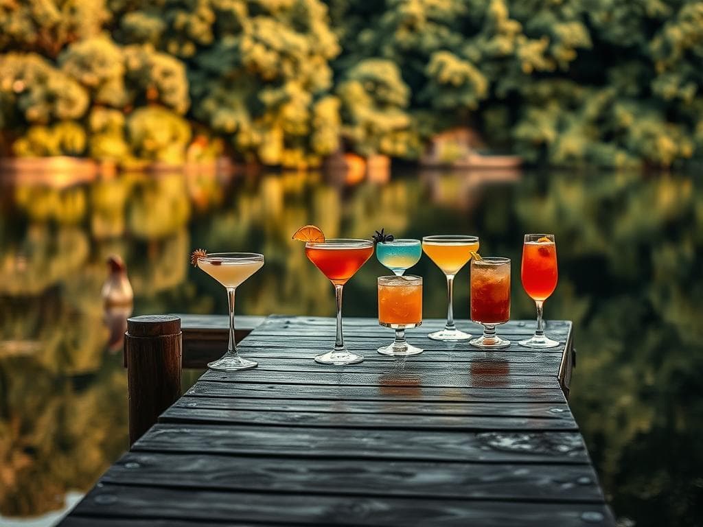 Cocktails am Wasser