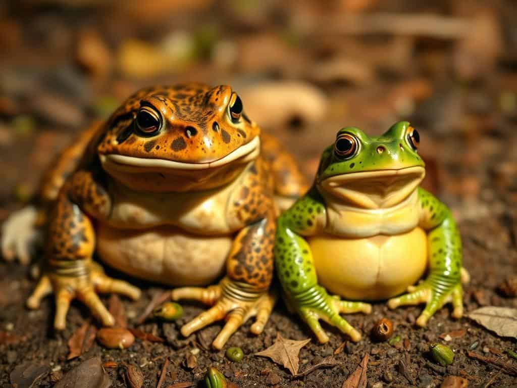 Größenunterschiede Krötenarten