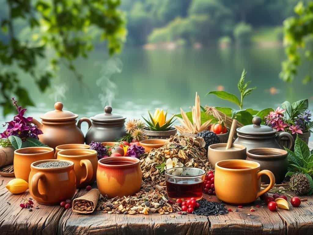 Kräuter- und Früchtetees Vielfalt