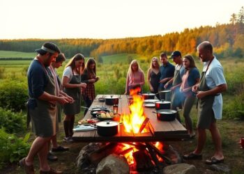 Outdoor-Kochkurs am Lagerfeuer mit regionalen Zutaten