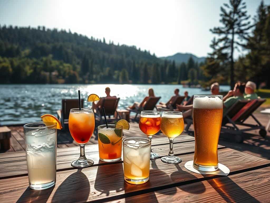 Sommergetränke am See