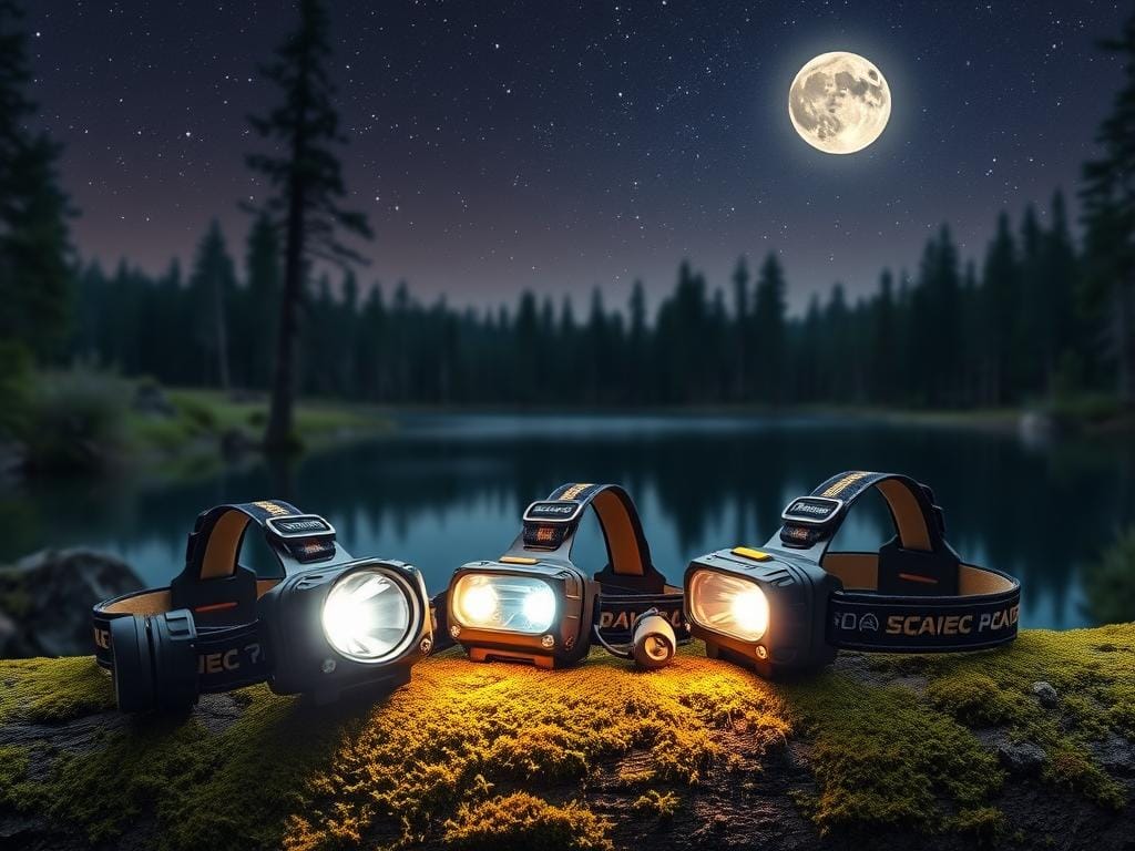 Stirnlampen für Nachtwanderung
