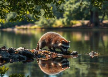 Die Ernährung des Waschbären: Was findet er am Seeufer?“