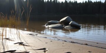 Fischotter-Spuren und Zeichen am See erkennen