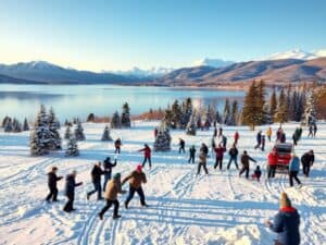 Mehr über den Artikel erfahren Schneeballschlacht-Turnier am Seeufer