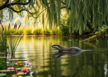 Wie der Fischotter den Fischbestand am See reguliert