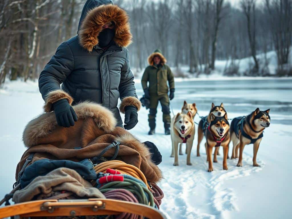 Winterausrüstung für Hundeschlittenfahrten