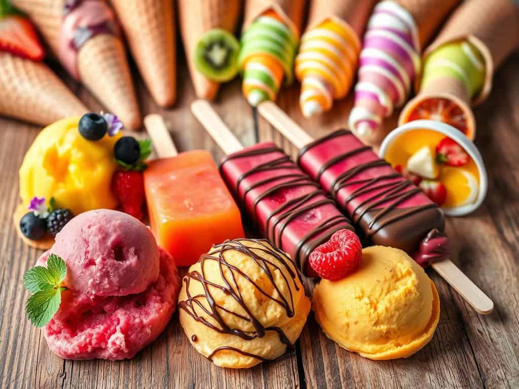 fruchtige Eis-Kreationen
