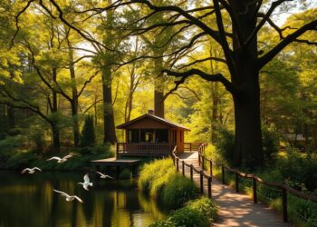 Bau einer Naturbeobachtungsstation am See