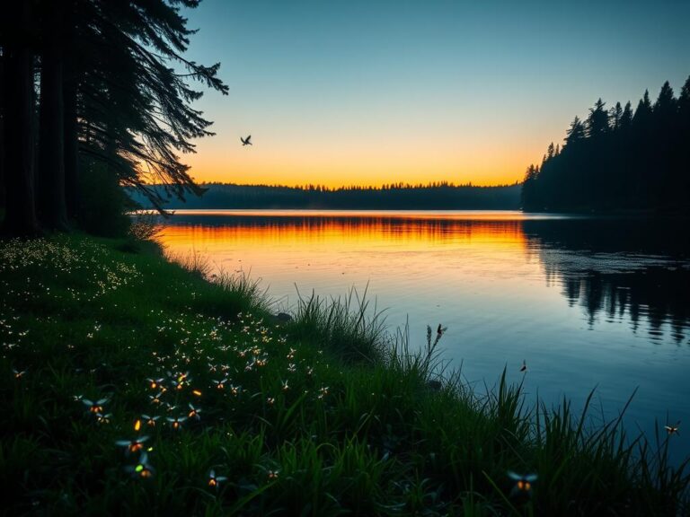 Mehr über den Artikel erfahren Die besten Orte und Zeiten am See, um Glühwürmchen am See zu beobachten